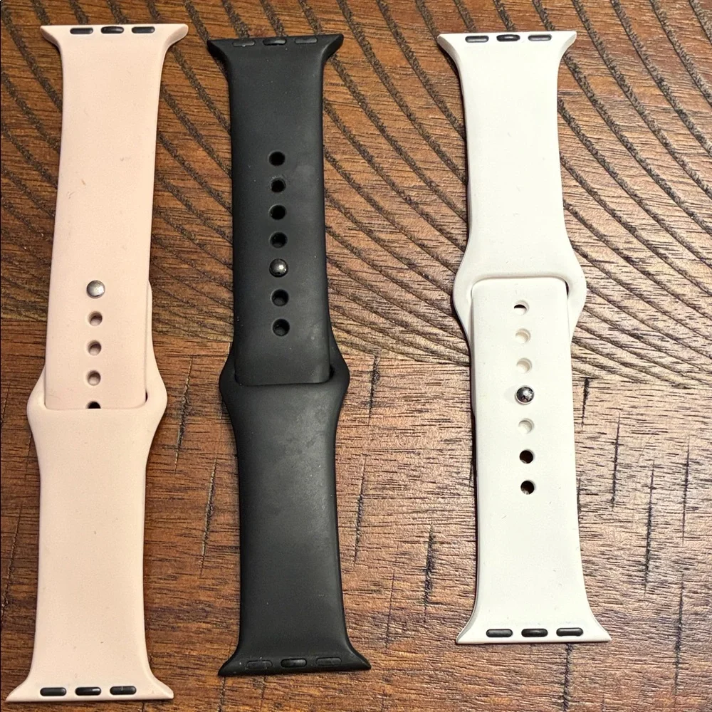 Smartwatch Band Set - Black, Pink, and White